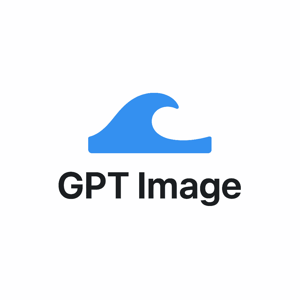 Modern minimalist logo for a mobile app startup named GPTImage.ai